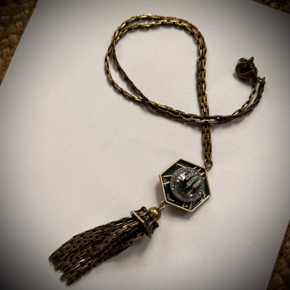 Tassel Necklace | Lulu Frost for J.Crew Midnight Moon Rare & Retired